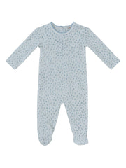 Whispering Blooms Footie - Dark Blue
