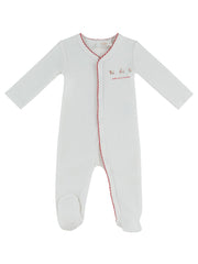Petits Amis Terry Footie - Red