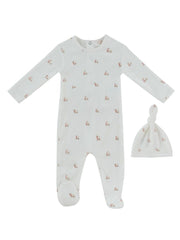 Petits Amis Footie & Hat Set - Red