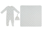 Petits Amis Footie, Hat & Blanket Set - Red
