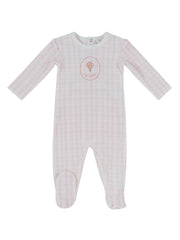 Ciel Enfant Gingham Footie - Pink