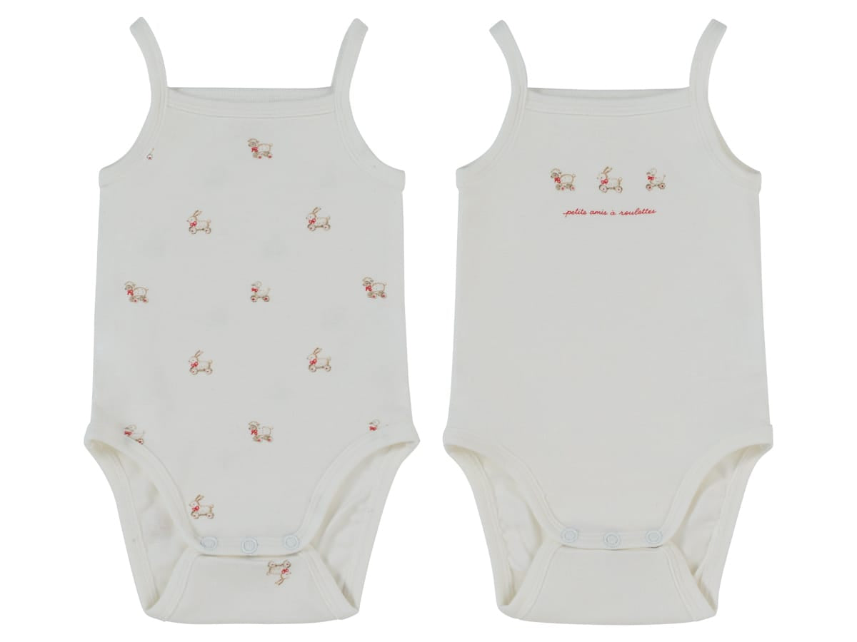 Petit Amis Onesie Set Of 2 - Red