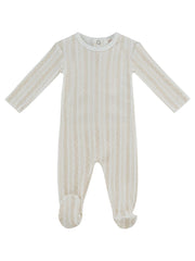 Atelier Cable Footie - White