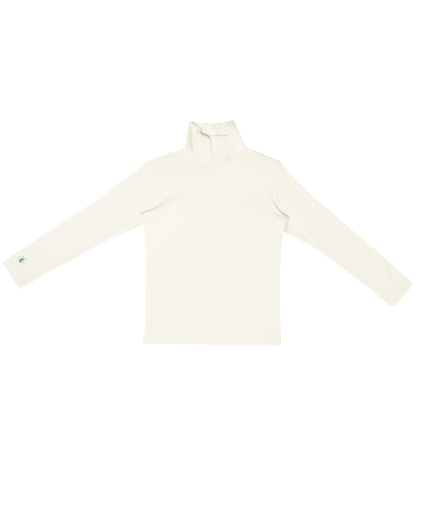 Louise Rib Turtleneck - Oatmilk