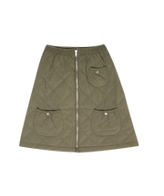 Lyla Quilted Skirt - Green