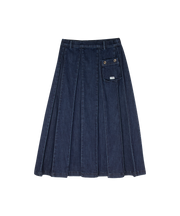 Sofi Pleated Maxi Skirt - Denim