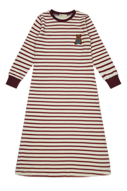Teddy Lounge Nightgown - Maroon