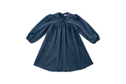 Nola Velvet Dress - Blue