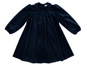 Nola Velvet Dress - Navy
