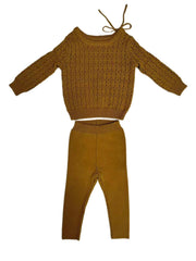 Samantha Knit Set - Mustard