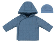 Petit Ours Padded Jacket & Hat - Blue