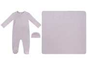 Whinny Wrap Footie, Hat & Blanket Set - Pink