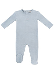 Bebe Pointelle Footie - Blue