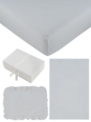 Mon Bebe Mini 4pc Crib Set - White