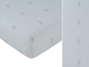 Atelier Cable Fitted Bassinet Sheet - Pink