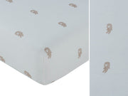 Atelier Cable Fitted Bassinet Sheet - Taupe