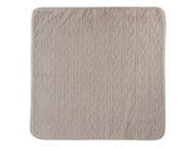 Atelier Cable Fur Blanket - Taupe