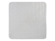 Atelier Cable Fur Blanket - White