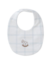 Whinny Plaid Bib - Blue