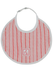 Stripe Stamp Bib - Red