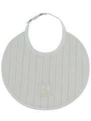 Stripe Stamp Bib - Stone