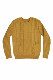 Sean Cable Knit Sweater - Mustard