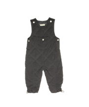 Teddi Quilted Overalls - Black