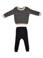 Kenny Textured Knit Set - Navy