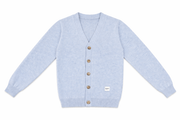 Long Sleeve Knit Sweater - Light Blue
