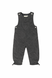 Lyla Quilted Overalls - Black