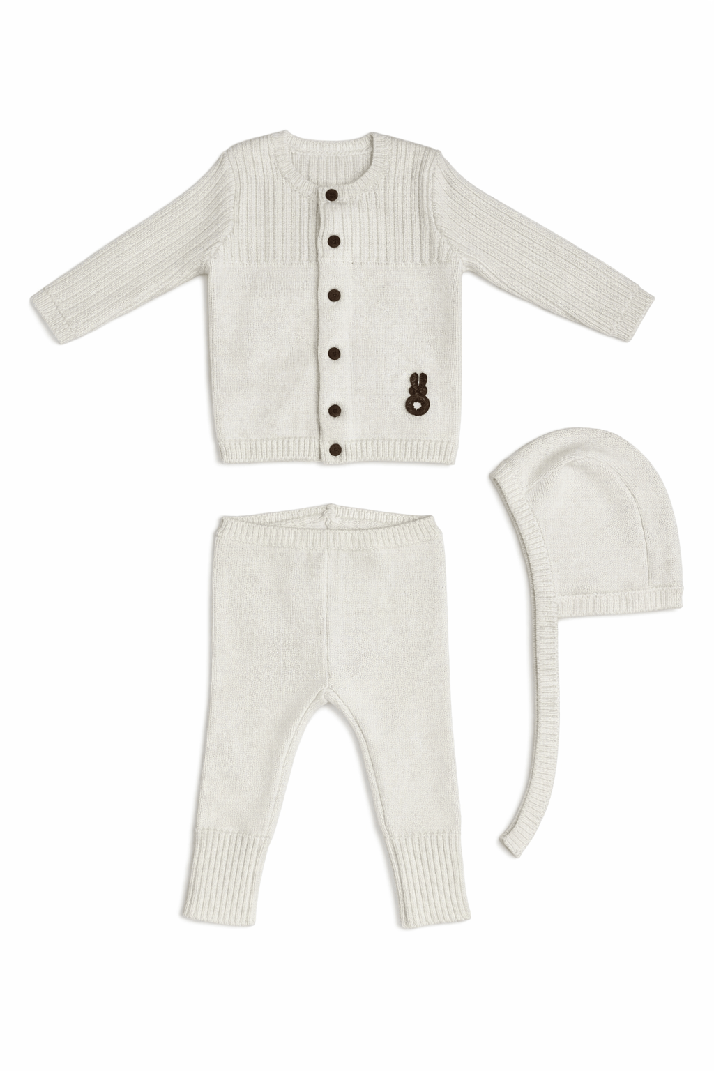 Bunny Knit Set With Hat