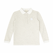 Jona Long Sleeve Polo - White