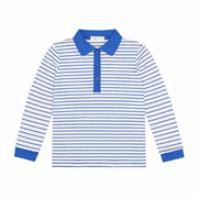 Sydney Long Sleeve Polo - Cobalt