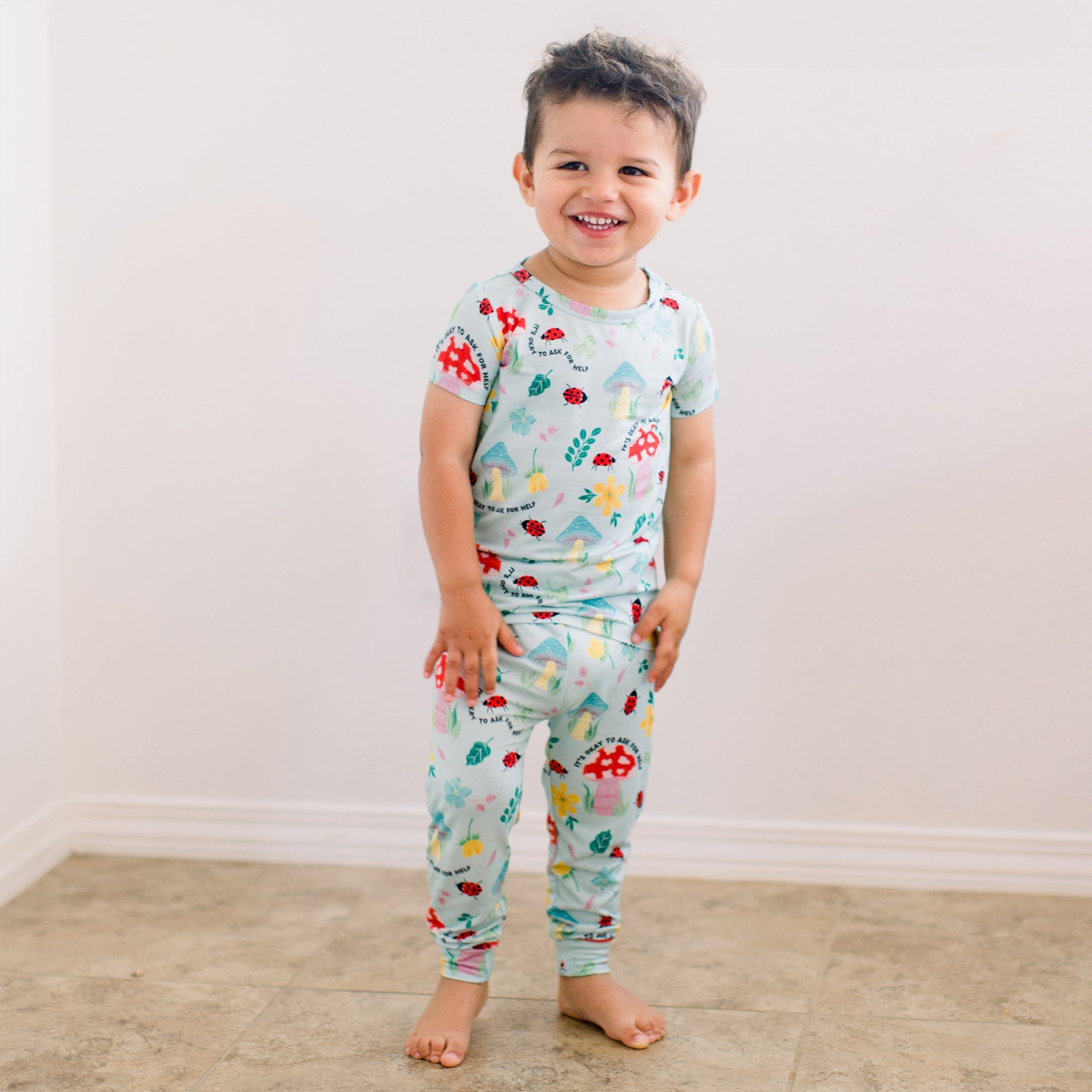 The Second-skin 2-piece Short Sleeve Pajama | Magic Mushroom