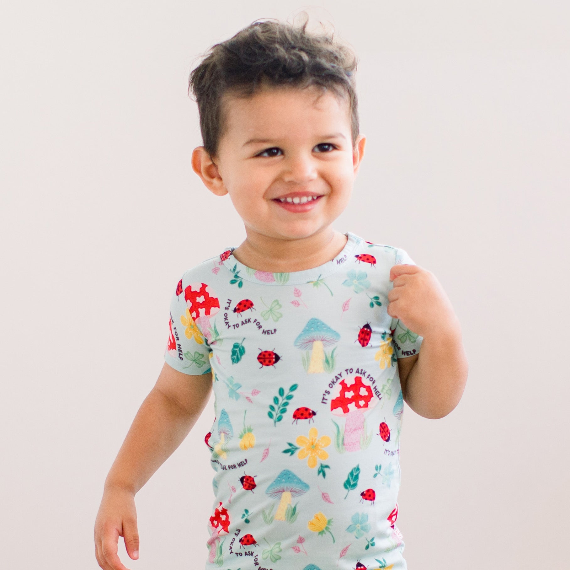 The Second-skin 2-piece Short Sleeve Pajama | Magic Mushroom