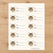 Siberian Purrfectly Yours Gift Tag Sticker Sheet