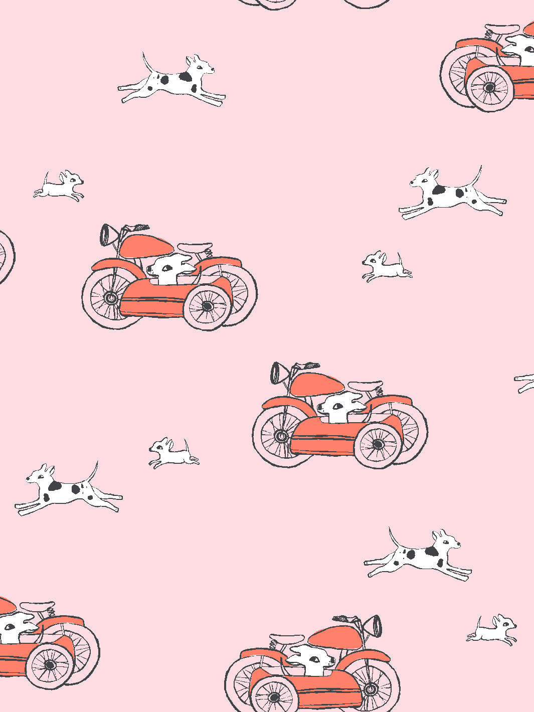 'sidecar' Wallpaper By Tea Collection - Ballet Slipper
