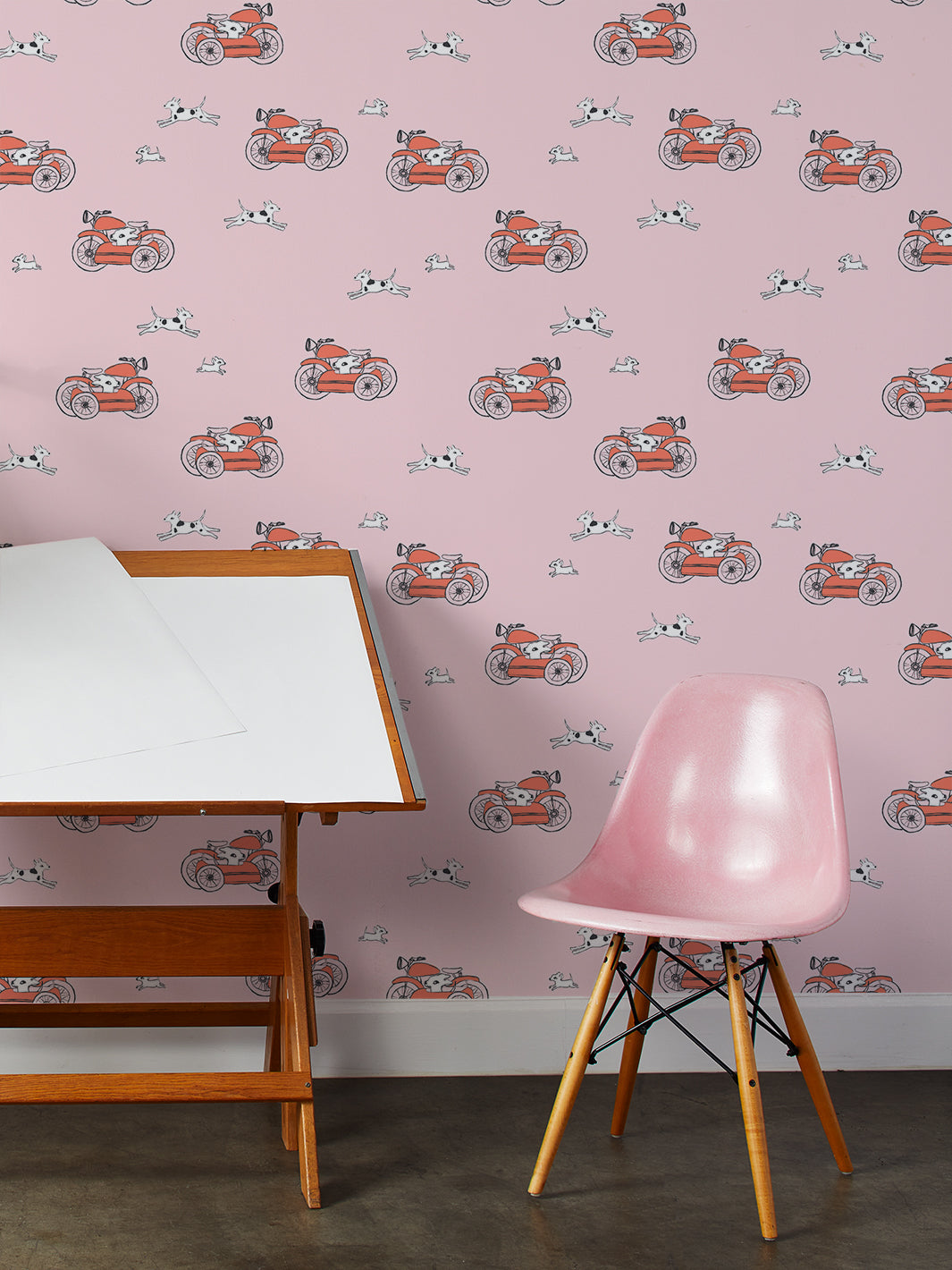 'sidecar' Wallpaper By Tea Collection - Ballet Slipper