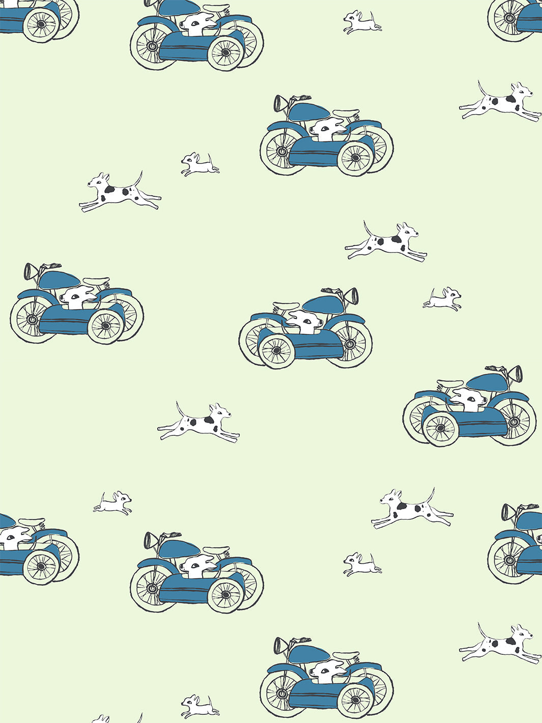 'sidecar' Wallpaper By Tea Collection - Pistachio