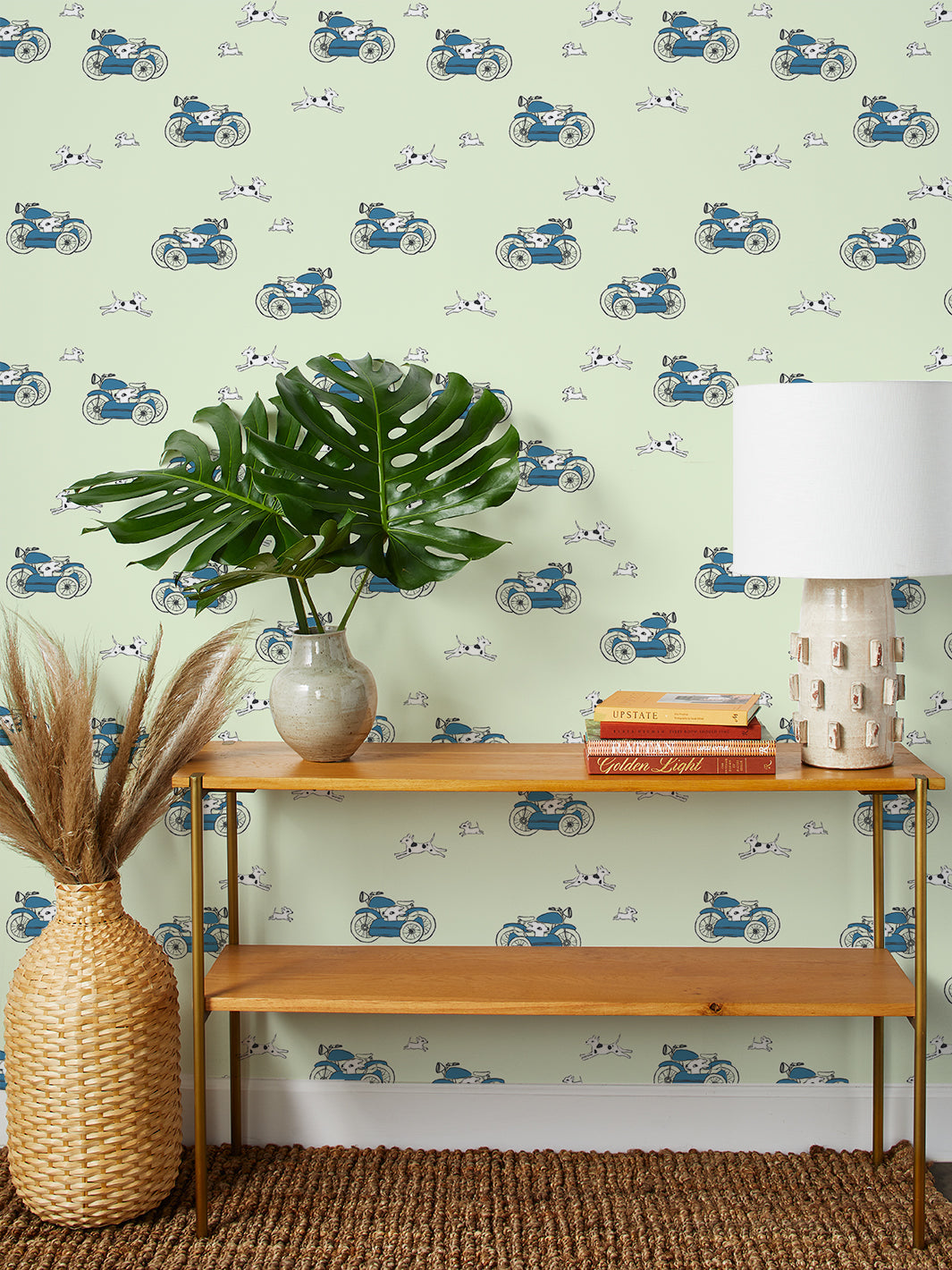 'sidecar' Wallpaper By Tea Collection - Pistachio