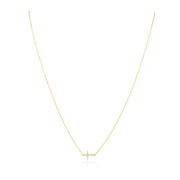 Janet Side Cross Necklace