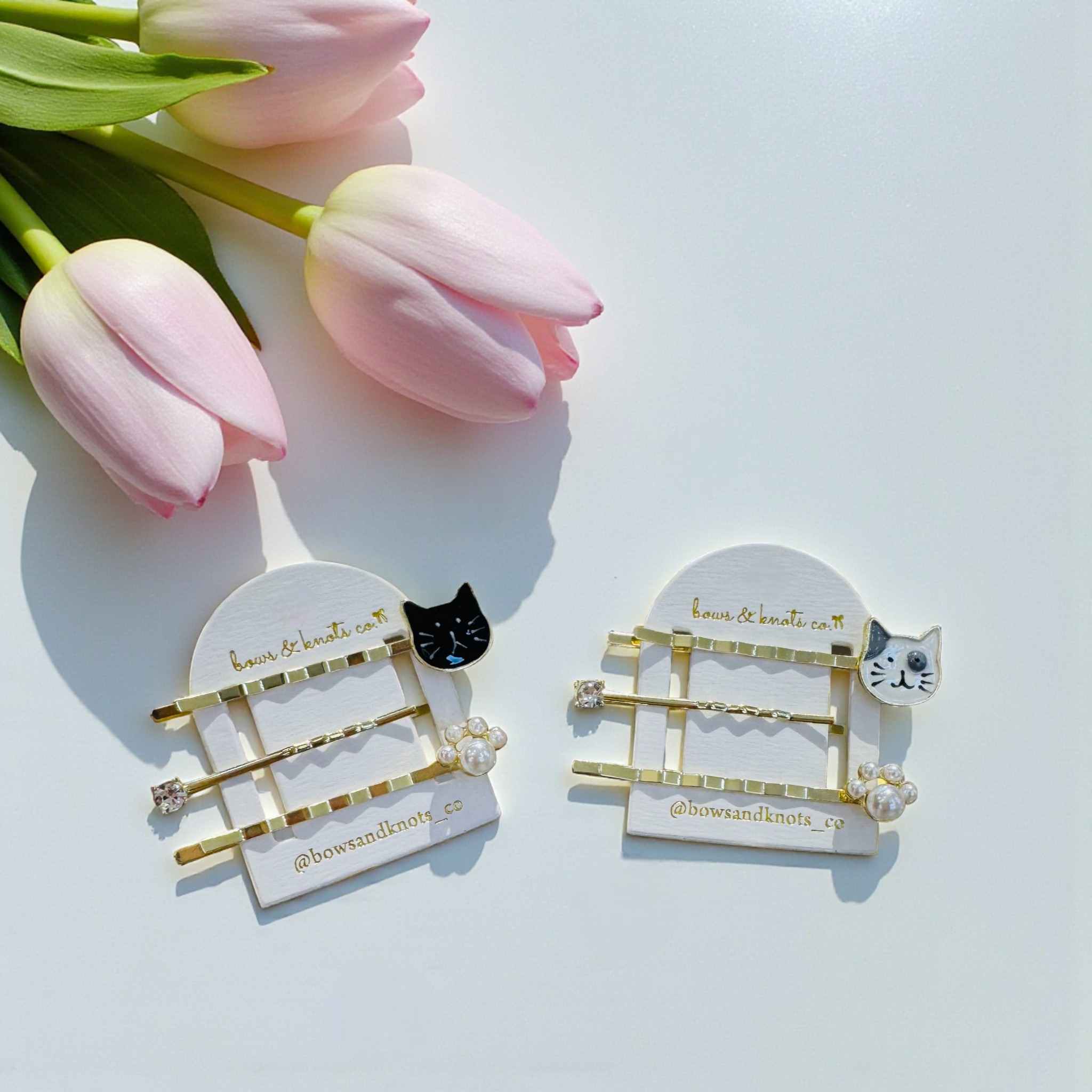 Silhouette Kitty Hairclips