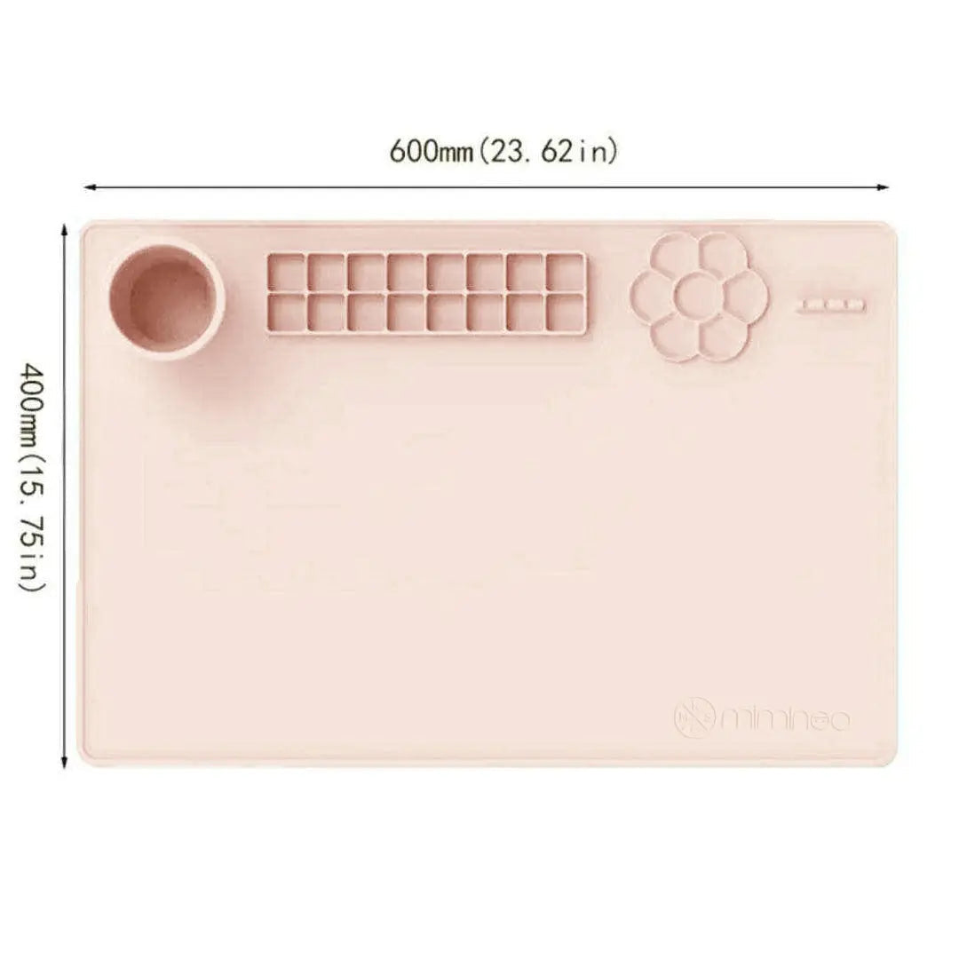 Silicone Activity Painting Mat Mks Miminoo Blush