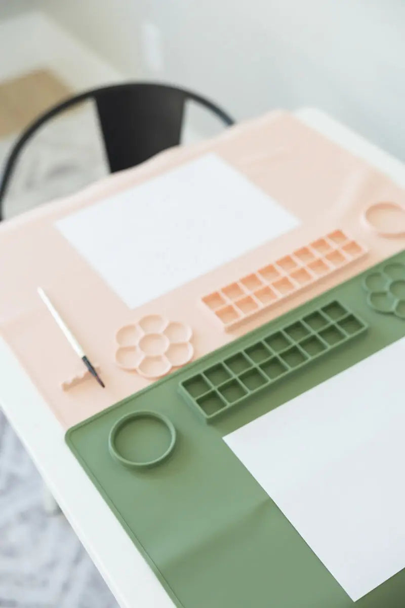 Silicone Activity Painting Mat Mks Miminoo Blush