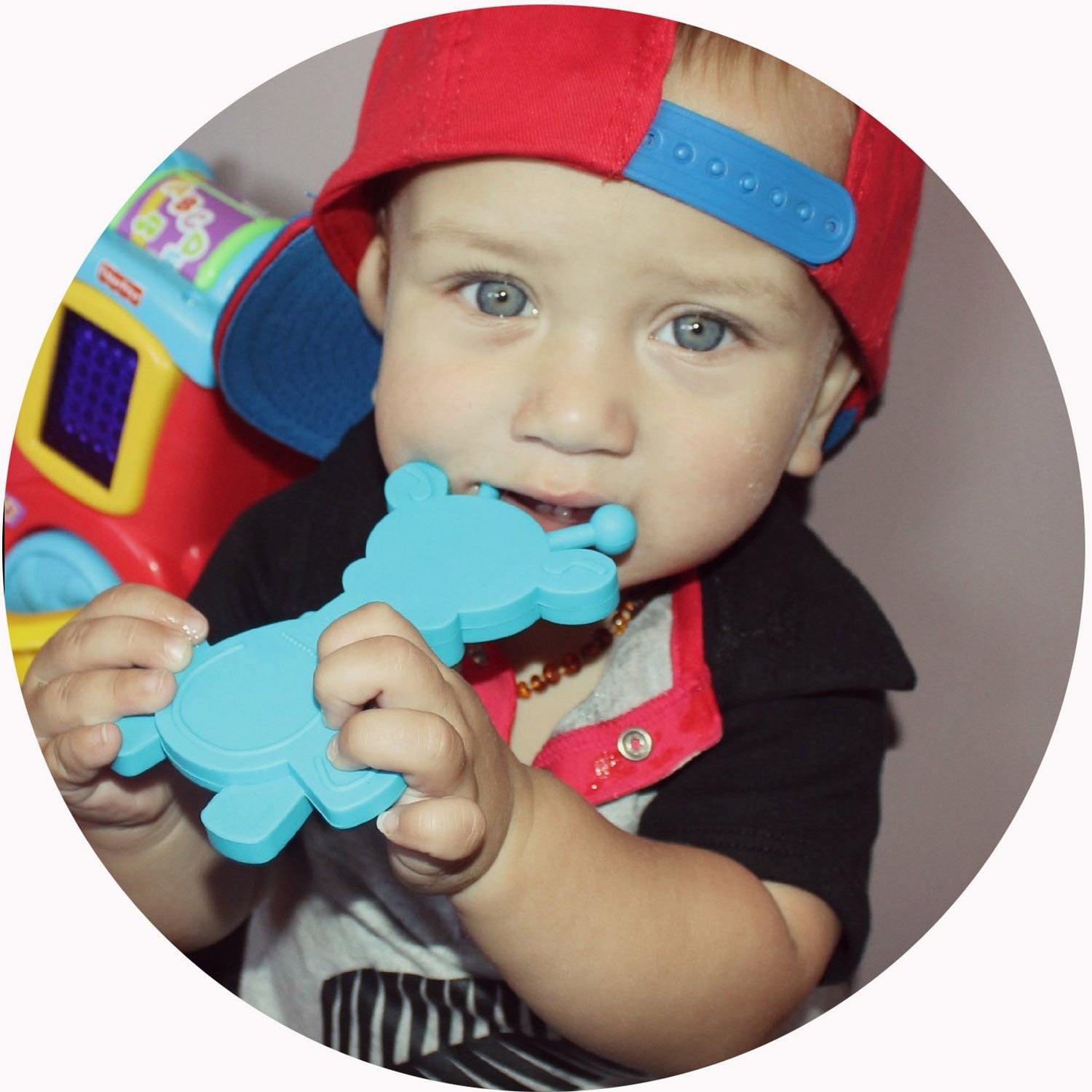 Little Bambam Baby Teething Toy – Cyan