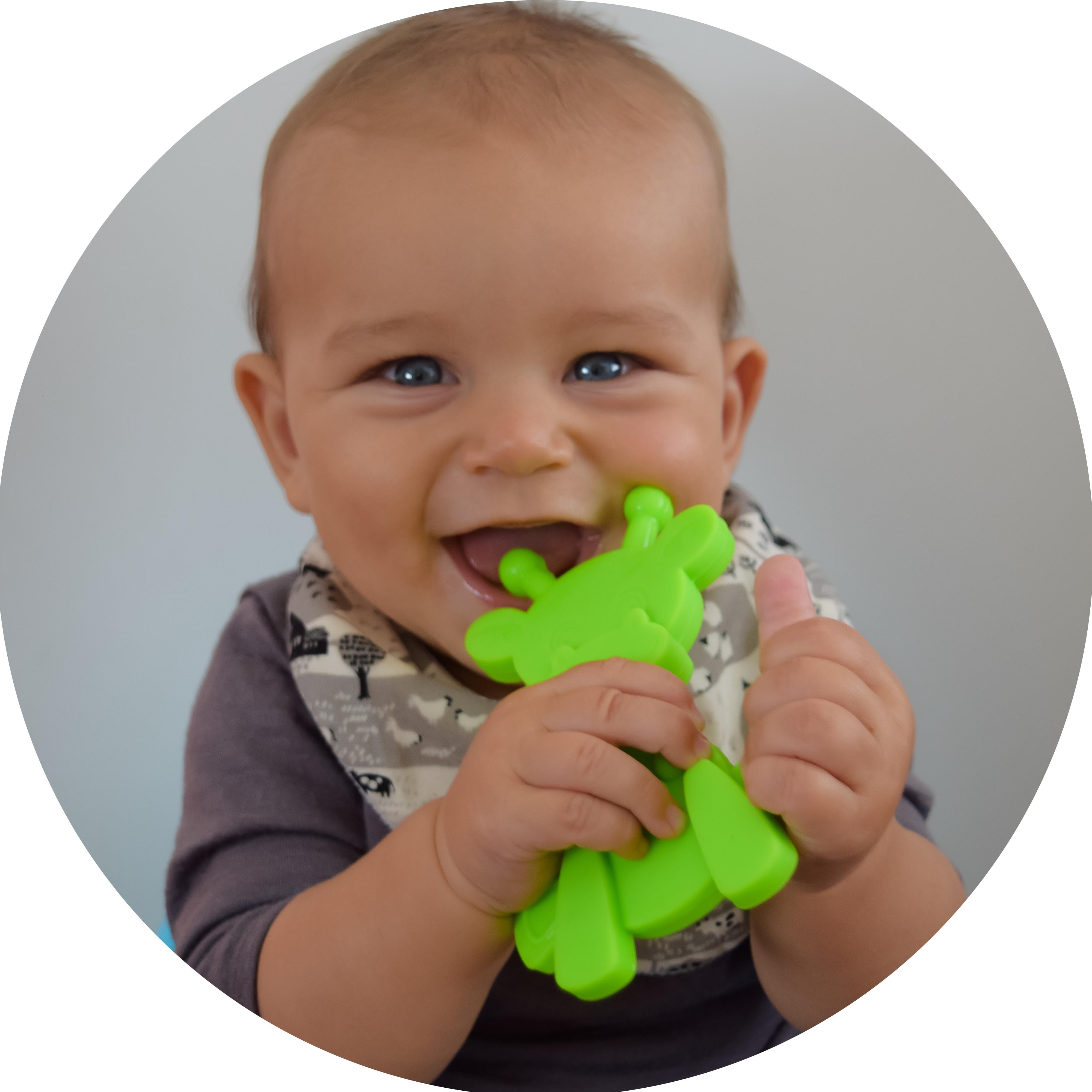 Little Bambam Baby Teething Toy - Lime