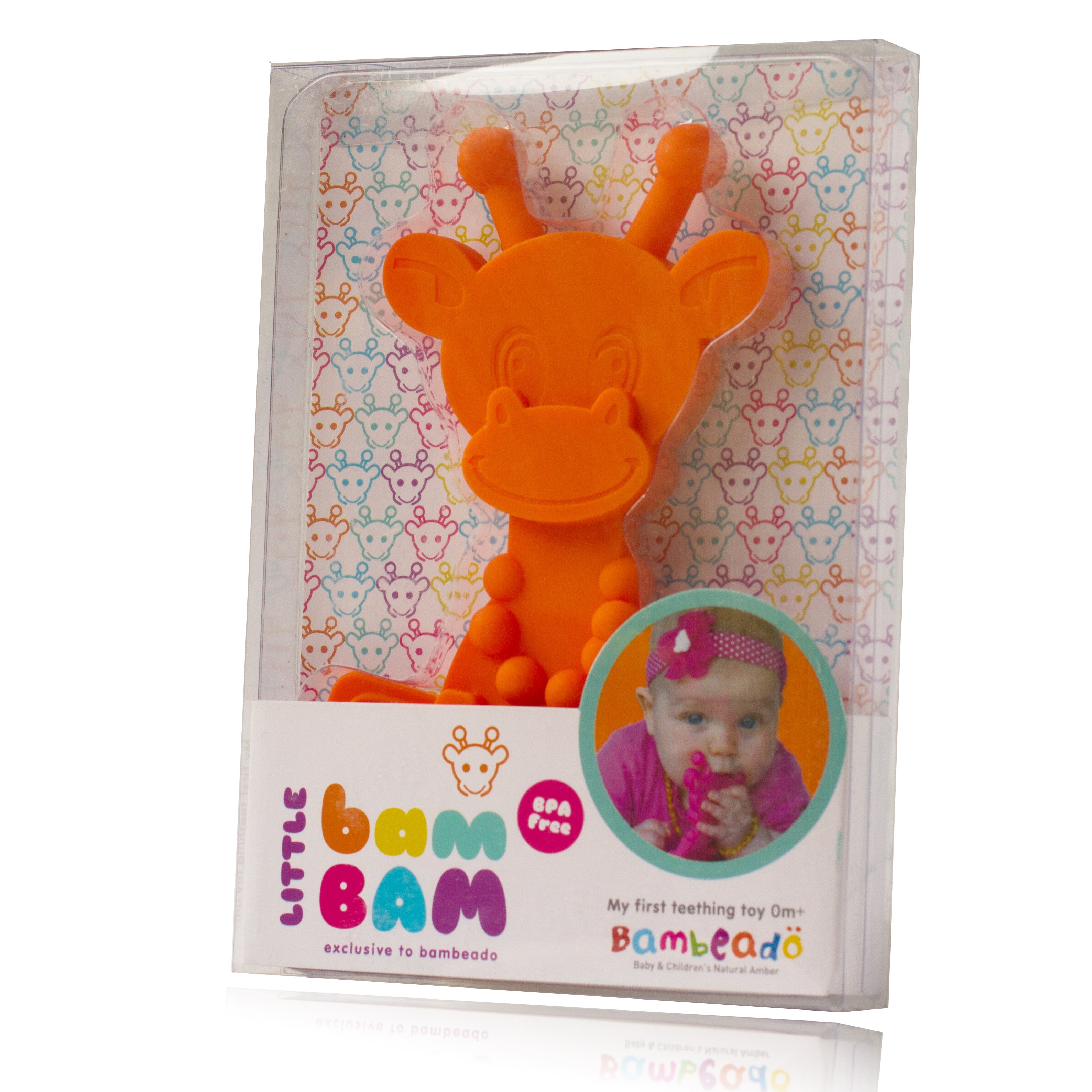 Little Bambam Baby Teething Toy – Orange
