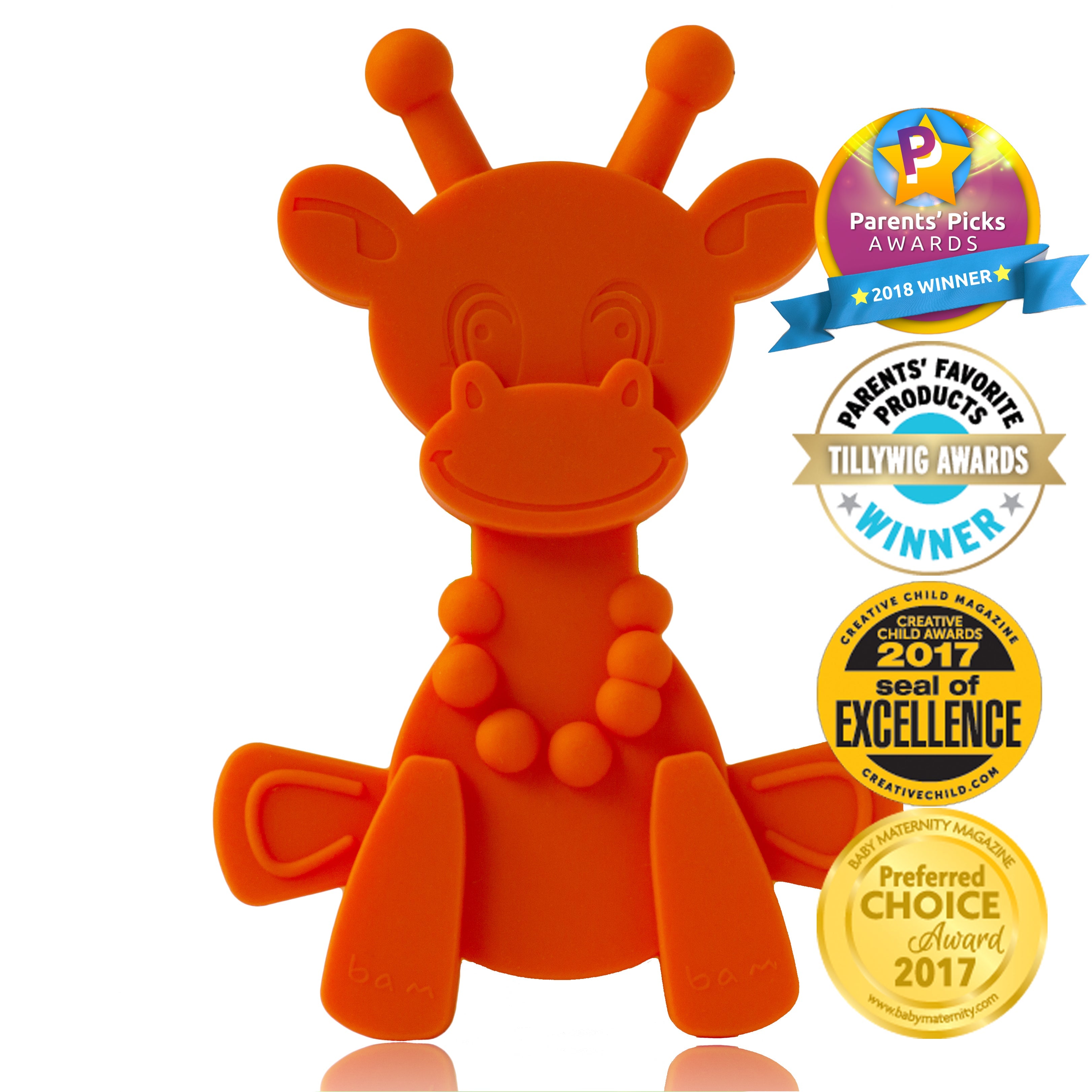 Little Bambam Baby Teething Toy – Orange