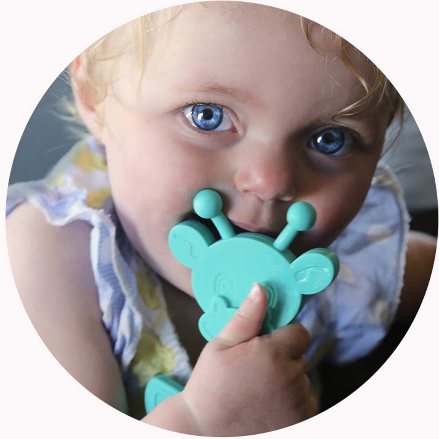 Little Bambam Baby Teething Toy - Turquoise