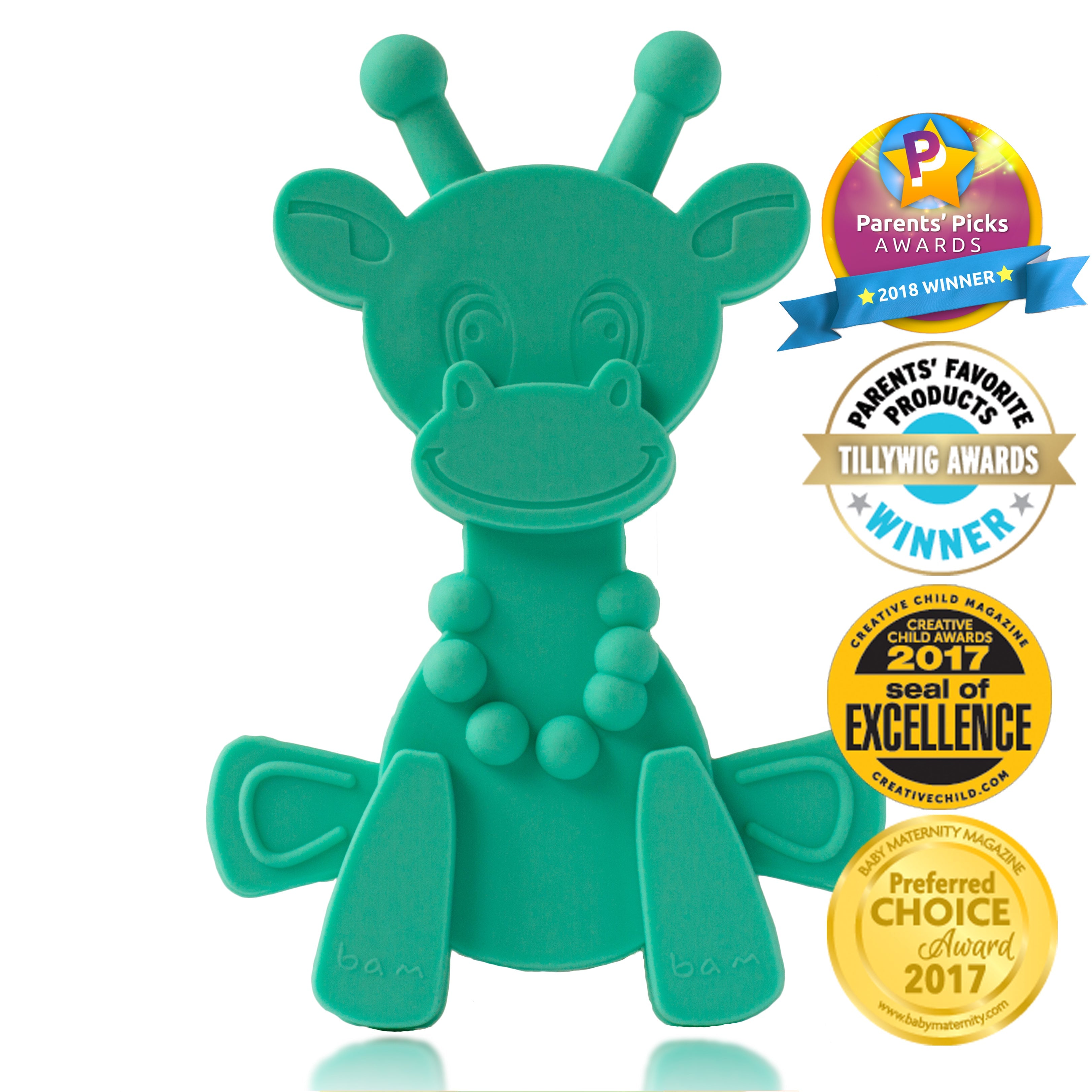 Little Bambam Baby Teething Toy - Turquoise